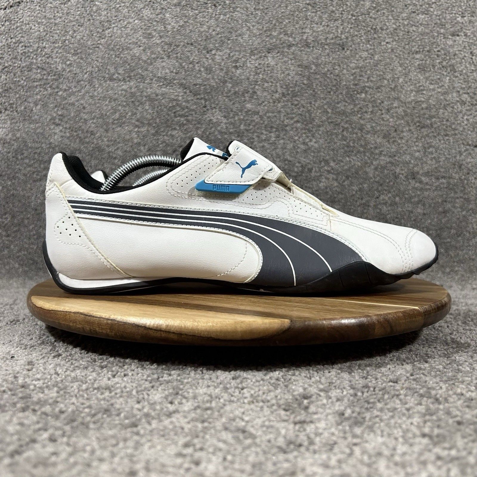 Puma Redon Move Mens Size 11 White Leather Athletic Running Driving Shoes Used